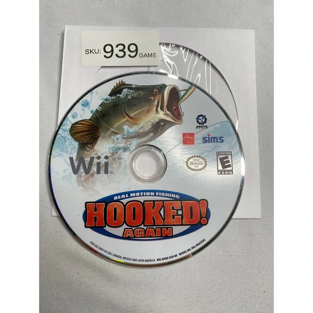 Hooked! Real Motion Fishing Again Nintendo Wii